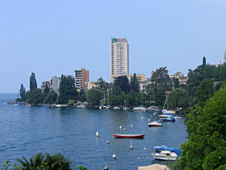 View of downtown Montreux