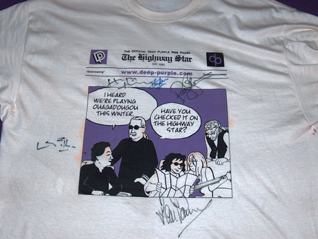 THS t-shirt autographed Istanbul 2009