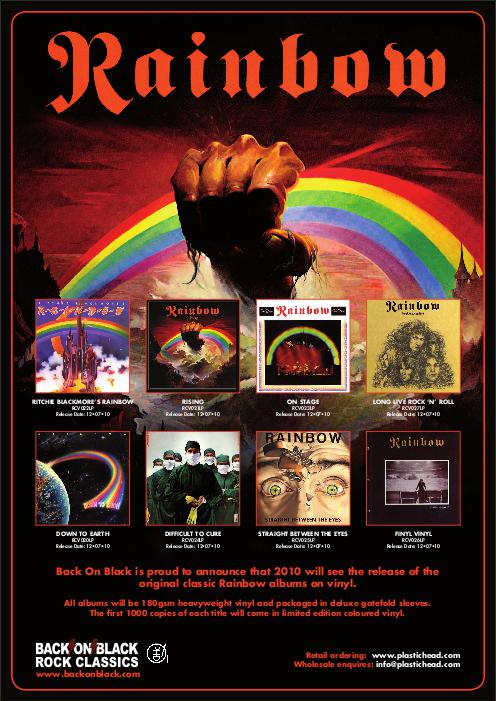 Rainbow vinyl reissues poster