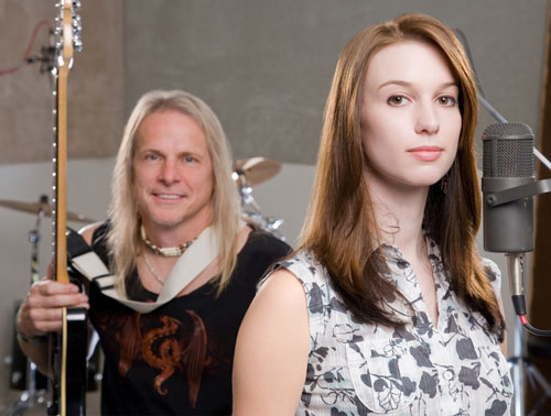 Angelfire portrait, Steve Morse, Sarah Spencer