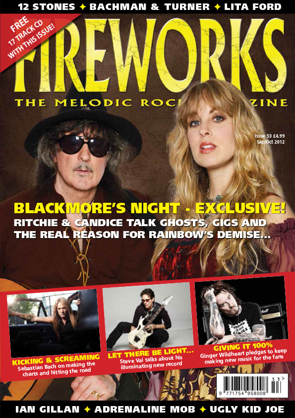 Fireworks Magazine issue 53 cover featuring Blackmore’s Night; image courtesy of James Gaden