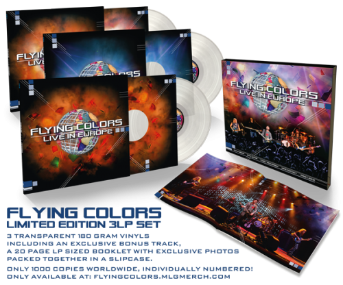 Flying Colors Live in Europe 3LP_Pack; image courtesy of Mascot records