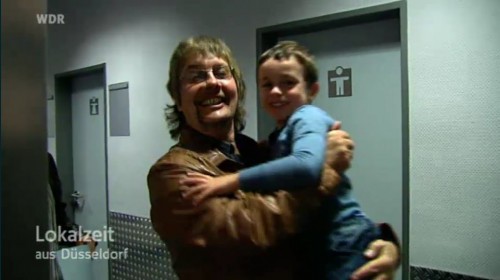 Don Airey with his grandson