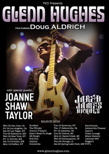 Glenn Hughes poster for 2016 US tour