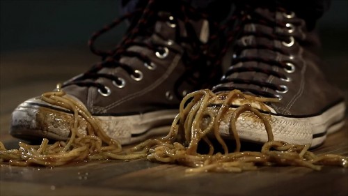 The "spaghetti incident" -- screenshot from The Ritchie Blackmore Story documentary