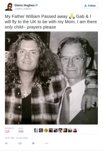 Glenn Hughes and his father William