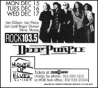 [House of Blues Flyer]