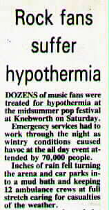 Knebworth - a local newspaper report