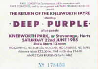 Knebworth ticket