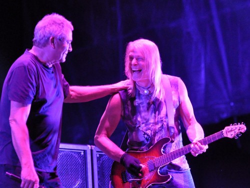 Ian Gillan and Steve Morse enjoying Bluesfest; Ottawa, July 18 2015; photo © Nick Soveiko cc-by-nc-sa