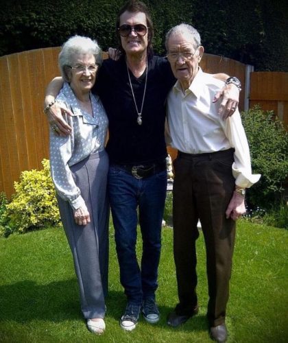 Glenn Hughes and his parents