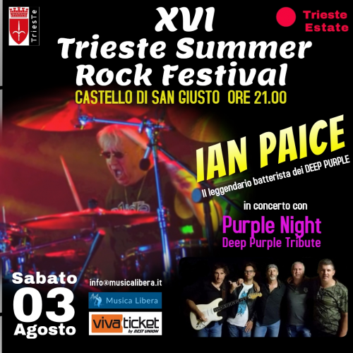 Ian Paice in Trieste 2019-08-03 flyer