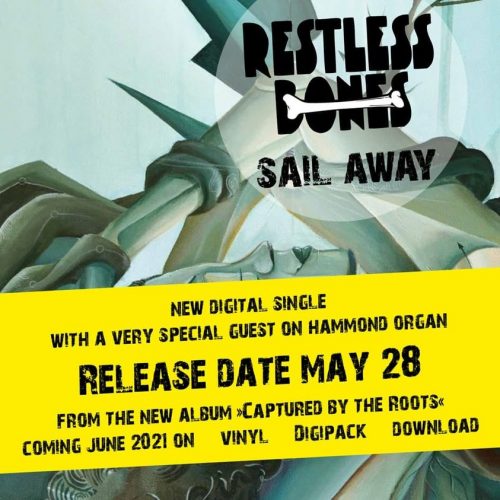 restless bones - sail away single artwork