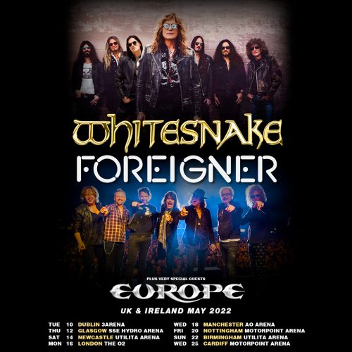 Whitesnake UKTour 2022 poster