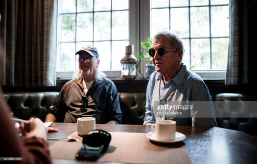 Ian Gillan and Roger Glover during and interview session in 2021