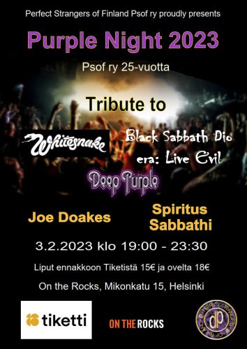 Purple Night in Helsinki 2023 poster