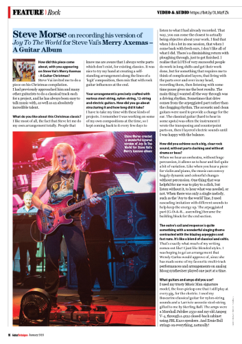 steve morse in gutar techniques issue january 2024