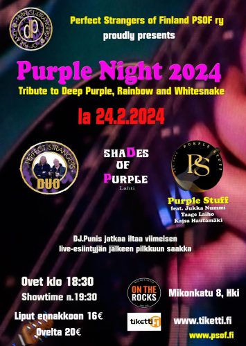 Purple Night 2024 flyer