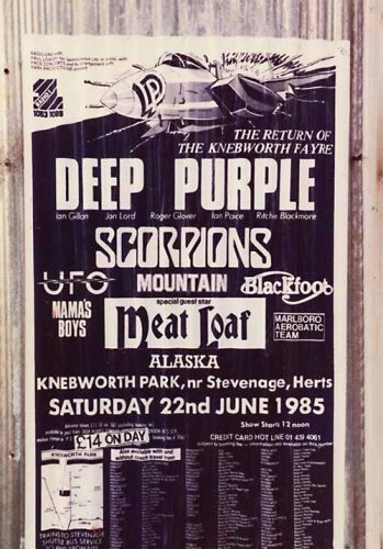 Knebworth 1985 poster