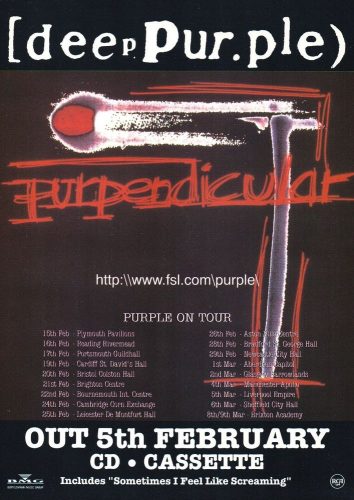 Purpendicular UK tour flyer