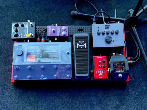 Simon McBride pedalboard in 2026